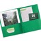 Avery Two Pocket Folders with 3 Prong Fasteners, Holds 70 Sheets, 25 Green Folders (47977)